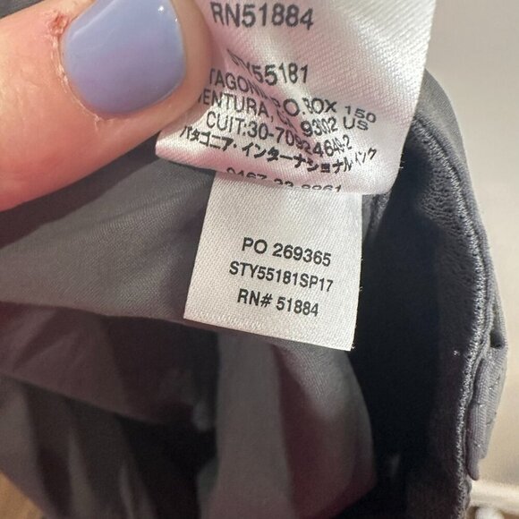 Patagonia Quandary Pants Mens 40 Gray Hiking Utility Straight Performance - Picture 16 of 16